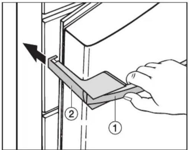 MIELE KFN 12943 SD - Ta av dørhåndtakene: - 1