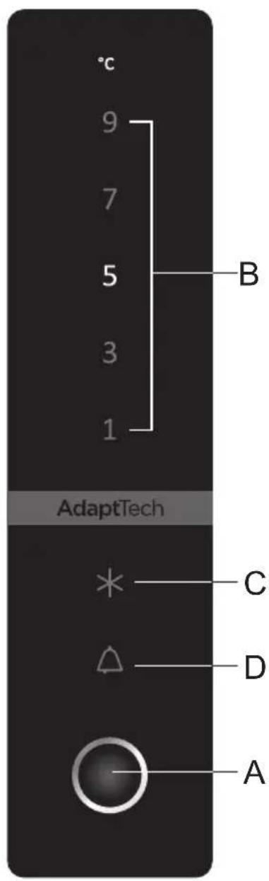 °C 9 7 5 3 1 B AdaptTech * C D A