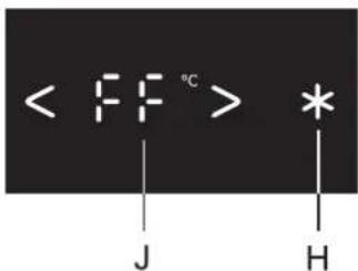 ASKO RFN22848W - \*\* Hvis den nederste delen fungerer som ZeroZone, har bryteren H ingen funksjon. - 1