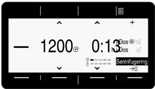 - 1200° 0:13 Sentrifugering →≡