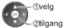 PANASONIC Viera TX-L47ET5Y - Velg [Søkemeny DVB-C], [Søkemeny DVB-T] eller [Søkemeny analog] - 2