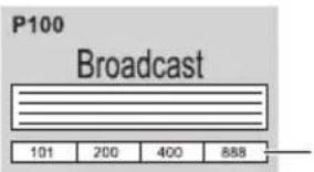 P100 Broadcast 101 200 400 888