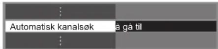 Automatisk kanalsøk gå til