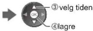 PANASONIC Viera TX-L37ET5Y - Velg [Av timer] og still tiden med 15-minutters trinn - 3