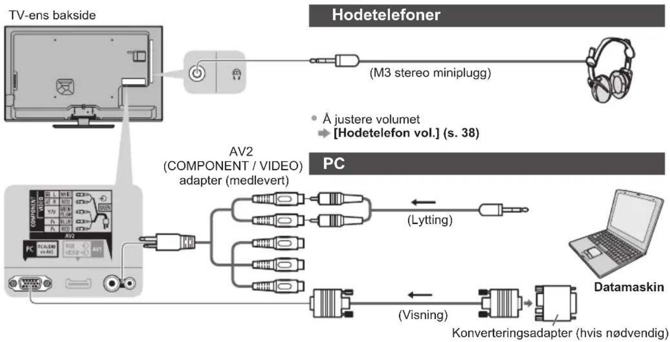 PANASONIC Viera TX-L37ET5Y - Eksternt utstyr - 2