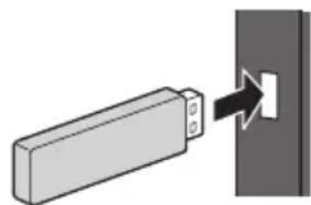 PANASONIC Viera TX-L37ET5Y - For å sette inn eller fjerne SD-kortet / USB Flash-minne - 1