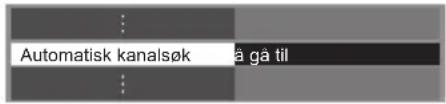 Automatisk kanalsøk gå til