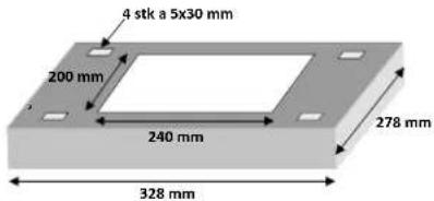 4 stk a 5x30 mm 200 mm 240 mm 278 mm 328 mm