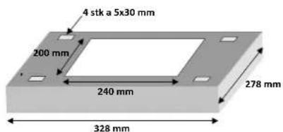 4 stk a 5x30 mm 200 mm 240 mm 278 mm 328 mm