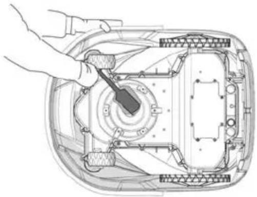 Meec Tools 721-296 - Rengjøring av gressklipperens underside - 1