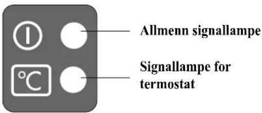 Allmenn signallampe Signallampe for termostat