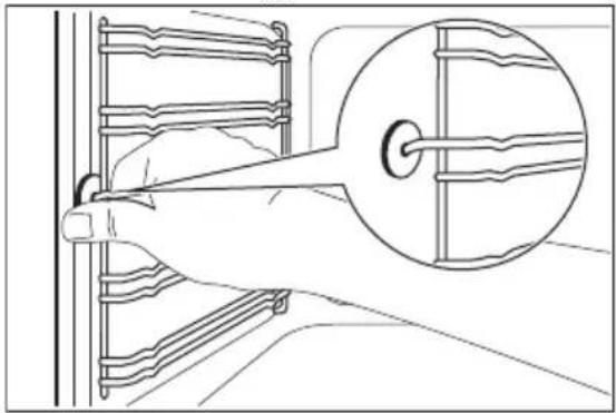 ELECTROLUX EKI6051EOK - Fjerne hyllestøttene - 1