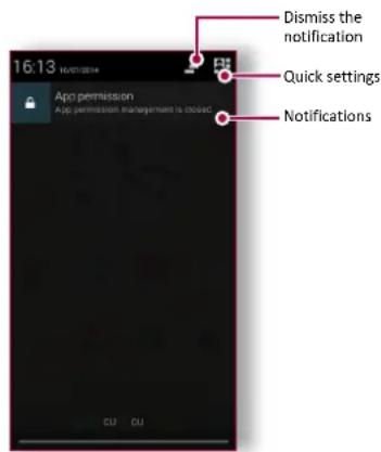 PRESTIGIO Muze K5 - Use the notifications panel - 1