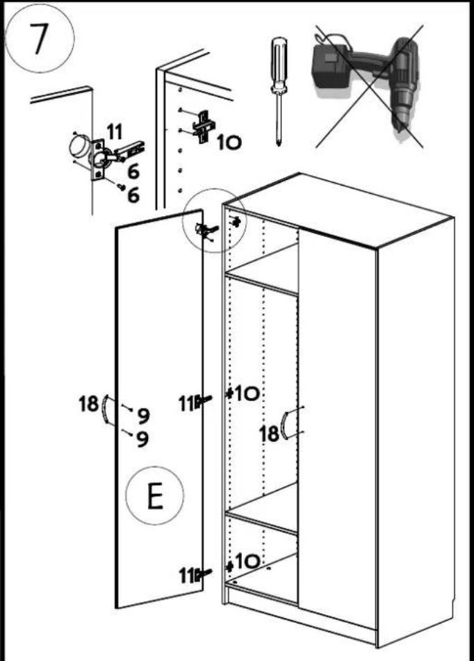 Talgø Basic (50cm) - Justering av hengsler - 6