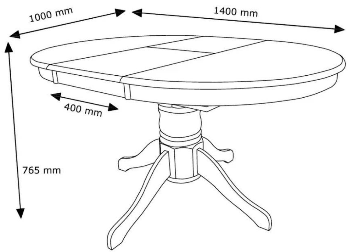 1000 mm 1400 mm 400 mm 765 mm