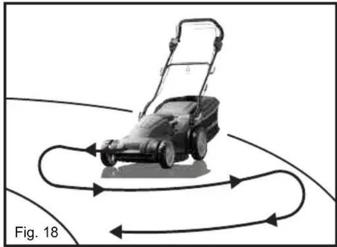 LawnMaster MEBS2246M4 - BRUKE GRESSKLIPPEREN I SKRÅNINGER (SE FIG. 18) - 1