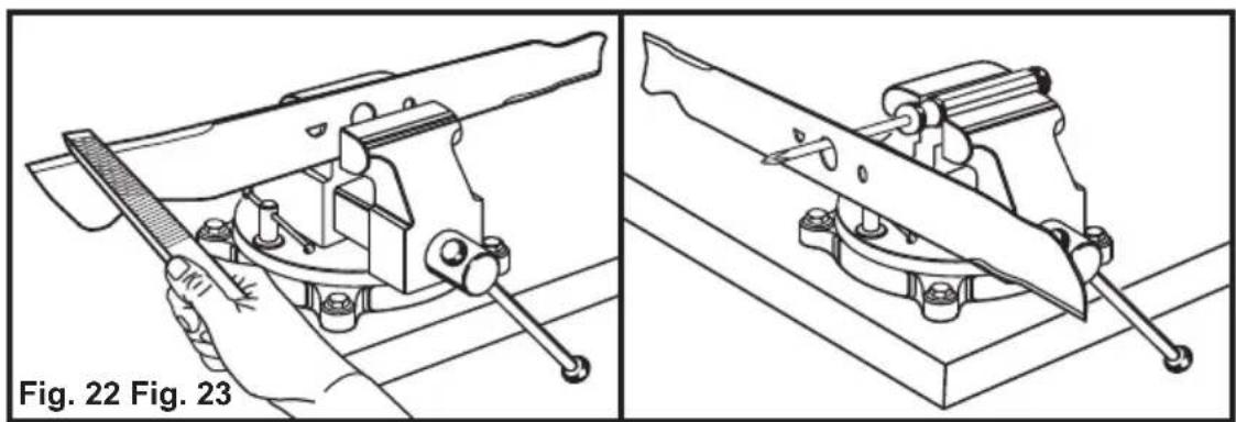 LawnMaster MEBS2246M4 - BYTTE AV KNIVBLAD (se fig. 20-21) - 1