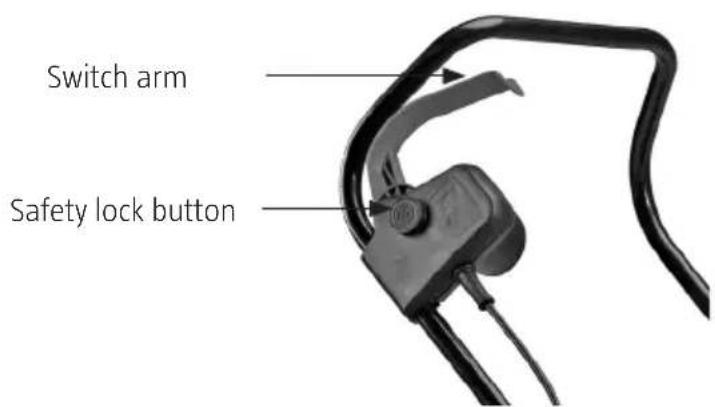 Switch arm Safety lock button