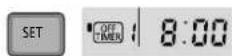 PANASONIC CX-VZ12SKE - Stille inn tidsur (dag-timer) - 6