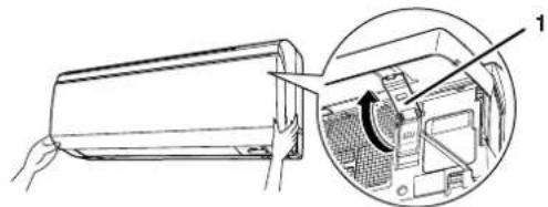 DAIKIN FTXR50EV1B - Åpne frontpanelet. - 1
