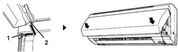 DAIKIN FTXR42EV1B - Sett på frontpanelet. - 1