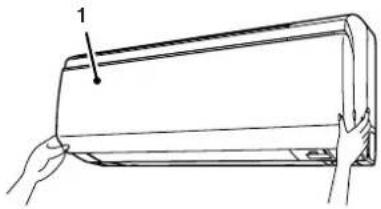 DAIKIN FTXR42EV1B - Åpne frontpanelet. - 1