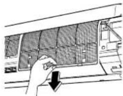DAIKIN FTXR42EV1B - Trekk ut luftfiltrene. - 2