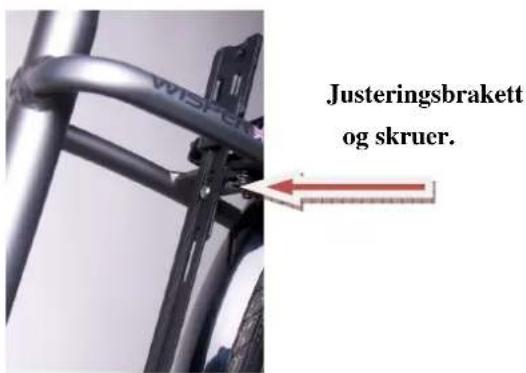 Justeringsbrakett og skruer.