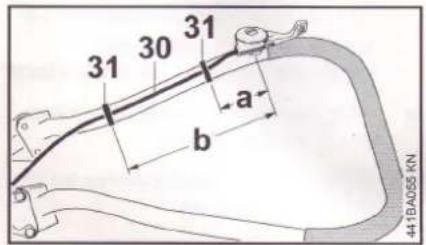 STIHL BT 360 - Montera regleringsspaken - 5