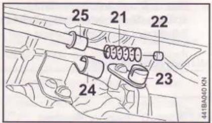 STIHL BT 360 - Montera regleringsspaken - 3