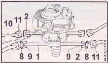 STIHL BT 360 - Montera handtagsröret - 2