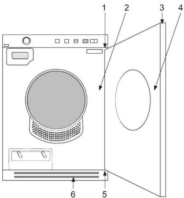 ASKO T756CM-NOR - Dørhengsling - 1