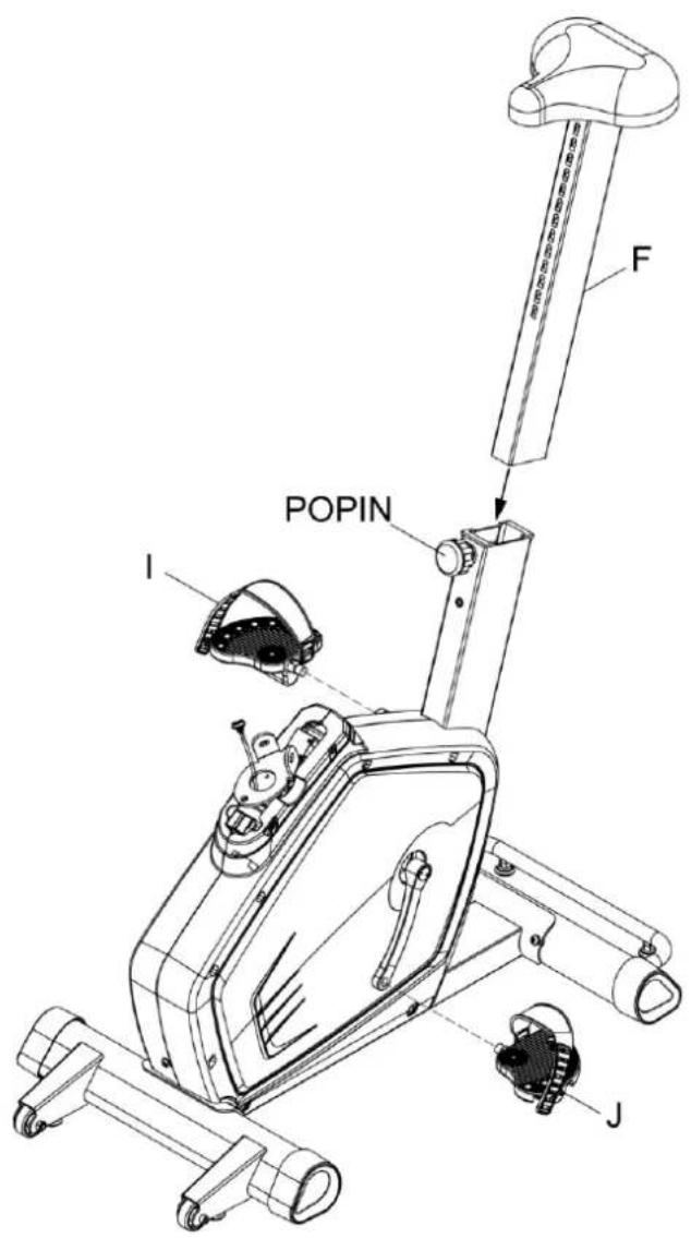 Sportsmaster U100i - Trinn 3- Montering av setestamme og fotpedaler - 1