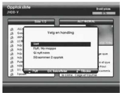 SAGEM DTR 94250 HD - Valg av flere opptak - 1
