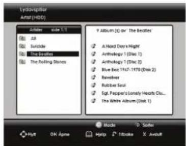SAGEM DTR 94250 HD - 12-5-1 Avspilling av lydfiler - 1