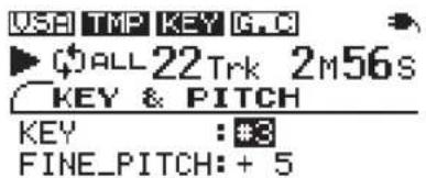 USB TMP KEY G.C ▶ All 22 Trk 2M56s KEY & PITCH KEY : *3 FINE_PITCH: + 5