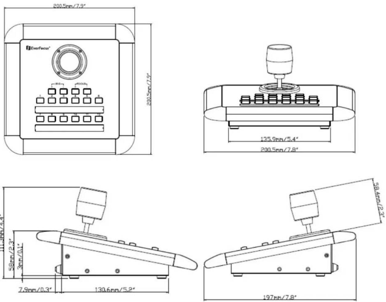 EverFocus EKB200 - SPECIFICATIONS - 1