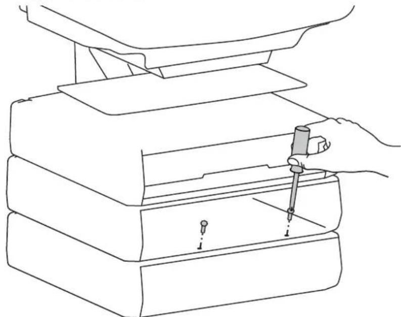 Ergotron 97-864 - Secure the bottom drawer by attaching the two screws. - 2