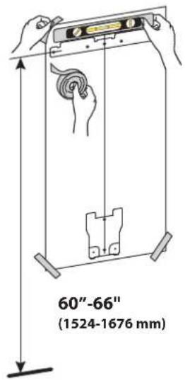 60"-66" (1524-1676 mm)