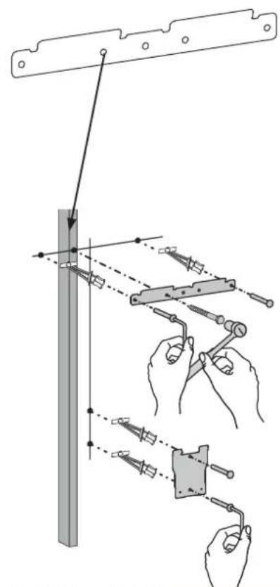 Technical diagram illustrating a mechanical assembly with labeled components and directional arrows indicating motion or assembly.