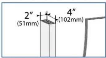 2" (51mm) 4" (102mm)