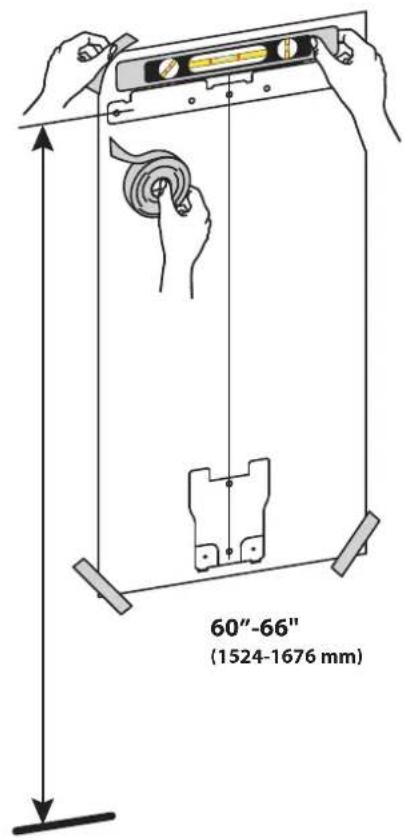 60"-66" (1524-1676 mm)