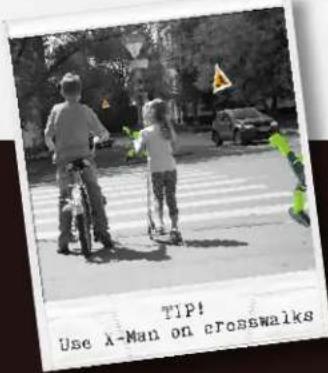 TIP! Use A-Man on crosswalks
