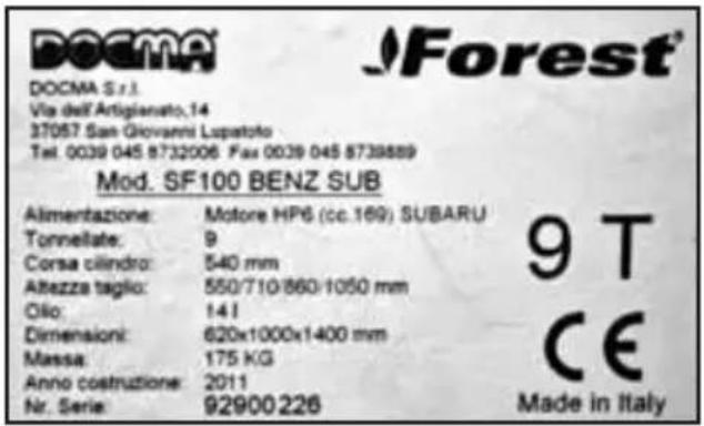 Docma SF81 - IDENTIFIKASJON - 1