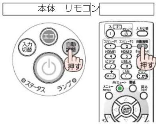 NEC ME401XJL - 自動調整 ボタンを押す。 - 1