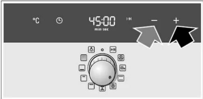 ℃ 45:00 min:sec → - + +