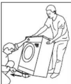 GRUNDIG GWD 59400 WBC - Fjerne pakningsforsterkningene - 1
