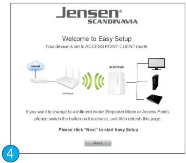 JENSEN AirLink 2200AC - Sette opp AL2200AC som Client (side 1 av 2) - 2