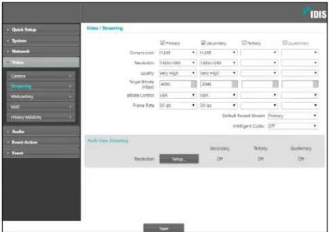 IDIS DC-D3233HRX-N - Streaming - 1