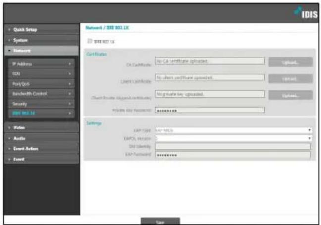 IDIS DC-D3233HRX-N - IEEE 802.1X - 1
